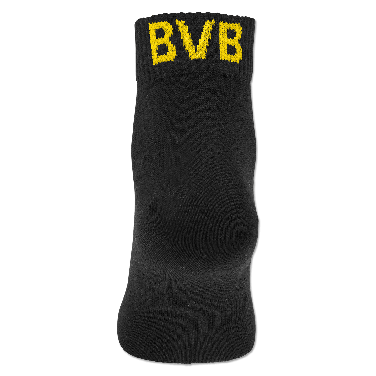 Calcetines cortos del BVB en negro y amarillo, en un pack de 3 de Puma, con el logotipo del BVB en el puño, ideales como complemento para los aficionados.