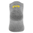 Tre paia di calzini grigi del BVB firmati PUMA con la scritta BVB in giallo, ideali per i tifosi e per le attività sportive.