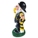 Il nano da giardino del BVB nei colori nero e giallo, con il logo del BVB, i tatuaggi, la sciarpa da tifoso e il boccale di birra, è una decorazione da giardino ideale per i tifosi del Borussia Dortmund.