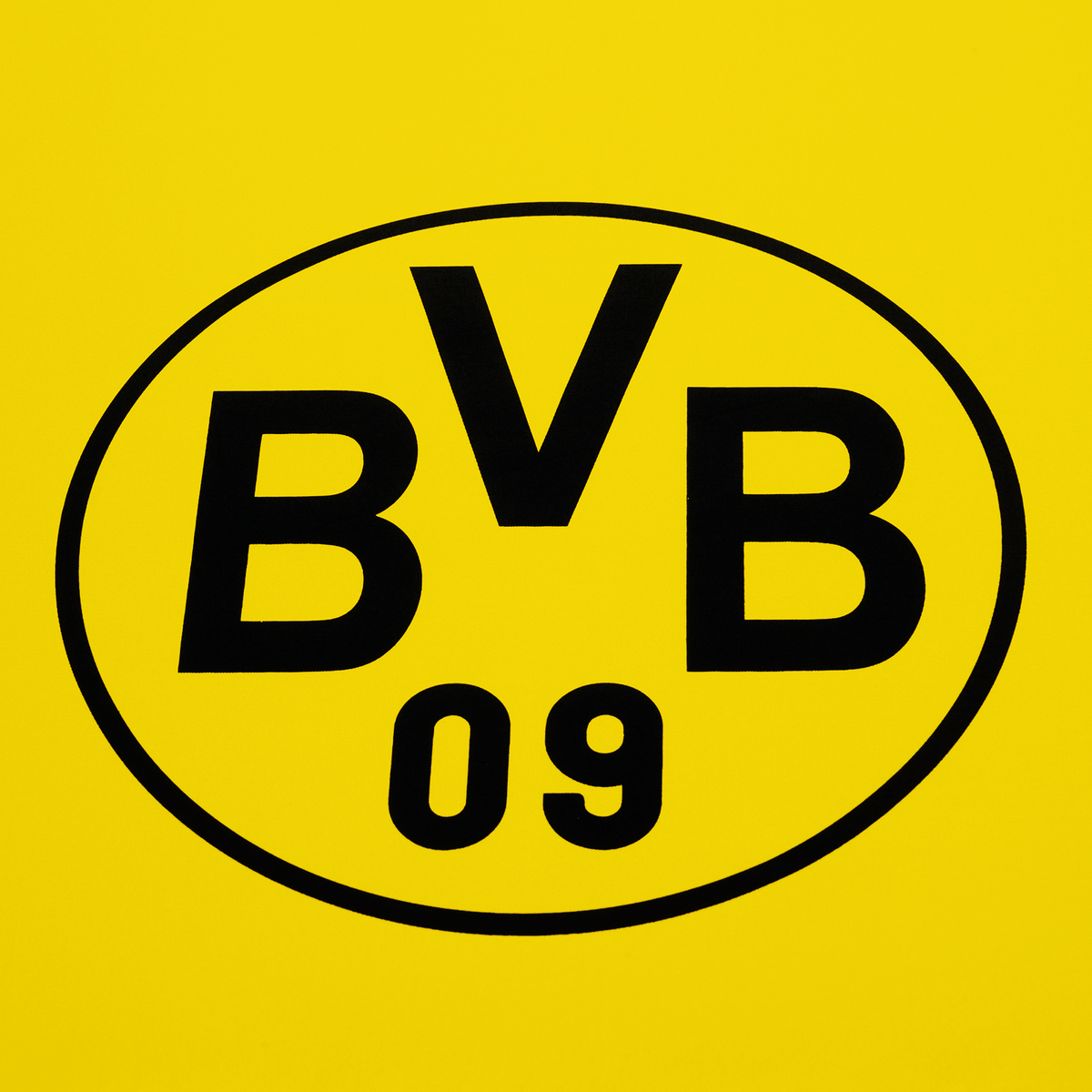 Schwarzgelber Borussia Dortmund Sonnenschirm mit großem BVB-Logo, perfektes Accessoire für Fans am Strand oder beim Outdoor-Sport.