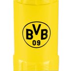 Torche de supporter noir et jaune du Borussia Dortmund, arborant le logo du BVB et le numéro 09, idéale pour les supporters et les sorties au stade.