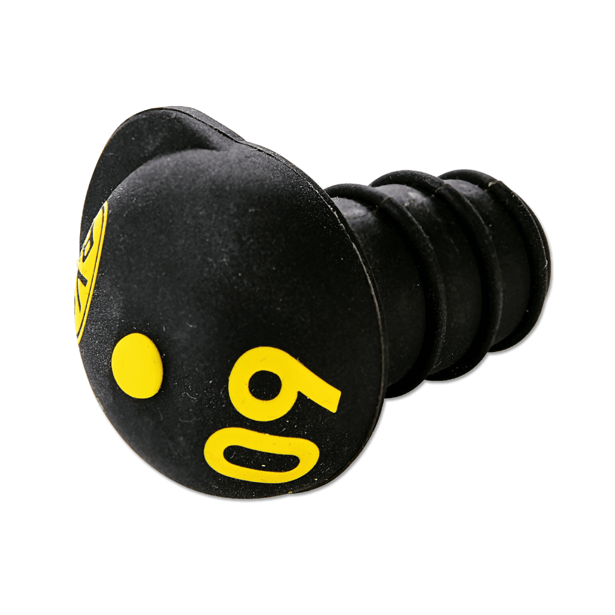 黒と黄色のデザインが施された黒いボトルキャップで、黄色で「09」と記され、BVBのロゴが入っています。