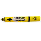 一款采用多特蒙德队（Borussia Dortmund）设计风格的黄色橡皮擦笔，配以黑黄配色，印有BVB队徽和装饰性字样。