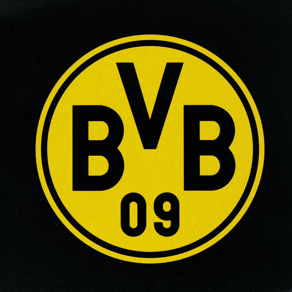 Tappetino da scrivania del Borussia Dortmund nei colori nero e giallo con un grande logo del BVB, un accessorio ideale per i tifosi e per la scrivania.