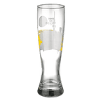 Vaso de cerveza con diseño del BVB, capacidad de 0,5 litros, ideal para los aficionados del Borussia Dortmund. Decorado con el logotipo en negro y amarillo para darle un toque elegante.