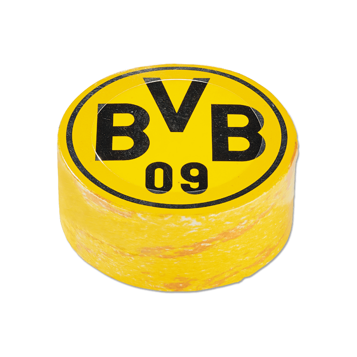 Yellow BVB "magic" towel featuring the classic Borussia Dortmund logo in black and yellow—perfect as a fan item or gift.
