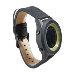 Black-and-yellow BVB digital watch with a black wristband and the club logo—a modern accessory for Borussia Dortmund fans.