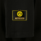 Maglietta nera per i soci del BVB con il logo giallo del BVB e la scritta “Mitglied” sulla manica, ideale per i veri tifosi.