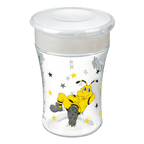 BVB Magic Cup, a clear drinking cup featuring the EMMA mascot design and black and yellow stars—perfect for young fans.