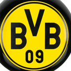 Timbre de bicicleta XXL del BVB con diseño en negro y amarillo y un gran logotipo del BVB 09, ideal para cualquier aficionado del Borussia Dortmund.