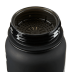 Gourde de sport Tritan du BVB, noire et jaune, d'une contenance de 650 ml, avec un filtre intégré très pratique.