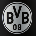 La gourde de sport BVB-Tritan d'une contenance de 650 ml, aux couleurs noir et jaune, arborant un logo BVB bien visible.