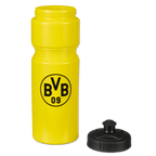 Gourde jaune du BVB avec bouchon à vis noir, d'une contenance de 0,75 l. Idéale pour les supporters du Borussia Dortmund.