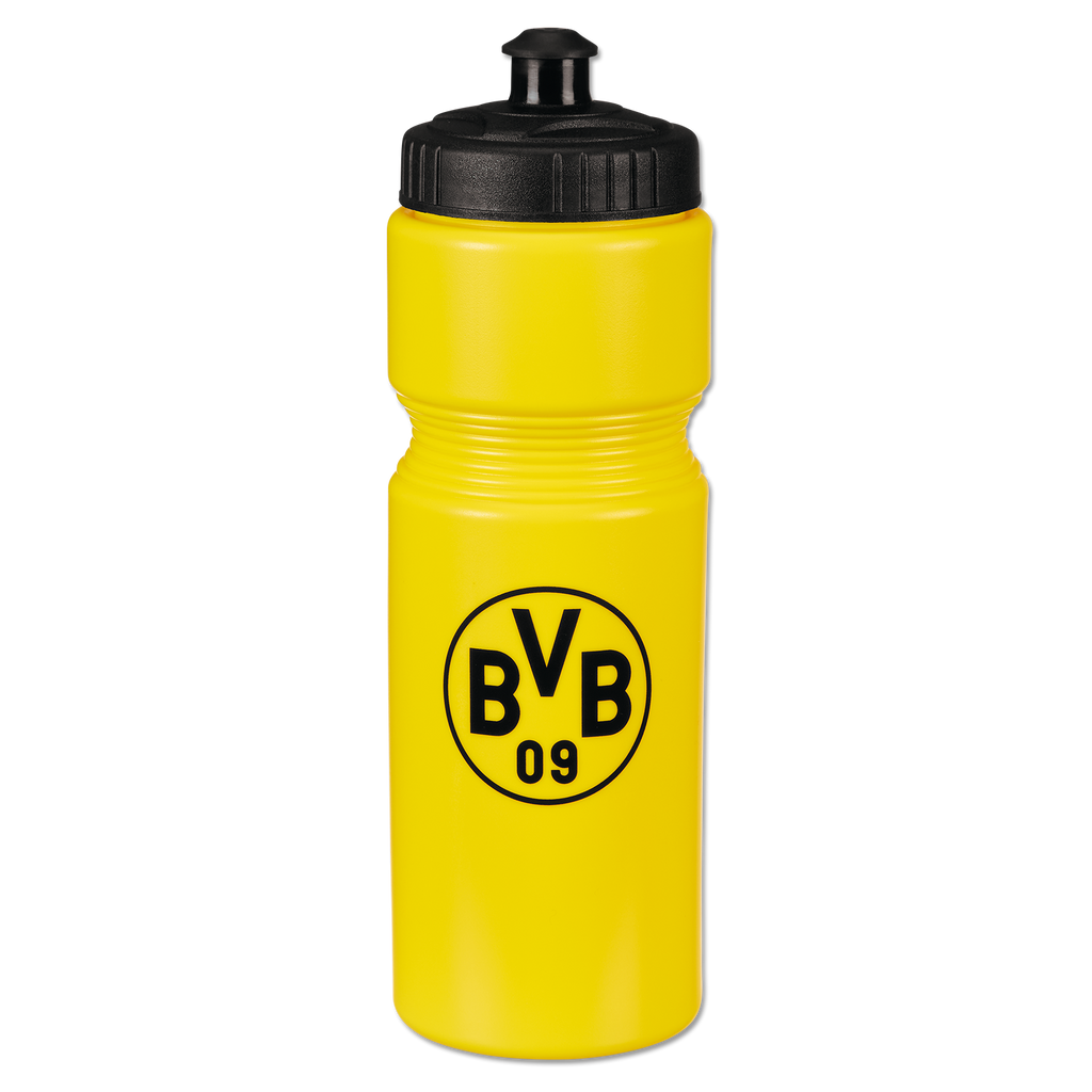 La gourde jaune du BVB, d'une contenance de 0,75 l, dotée d'un bouchon noir et arborant le logo noir du BVB, est un article pratique pour les supporters, idéal pour le sport et les loisirs.