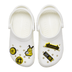 多特蒙德（BVB）周边商品：5件装Crocs专用Jibbitz装饰片，图案包括西格纳尔·伊杜纳公园（SIGNAL IDUNA PARK）、多特蒙德队徽以及EMMA，均采用俱乐部标志性的黑黄配色。