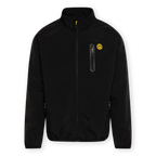 Veste softshell noir et jaune du BVB avec le logo du BVB sur la poitrine, idéale pour les supporters et les activités de plein air.
