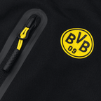 Chaqueta softshell del BVB en negro y amarillo para mujer, con el logotipo del BVB de alta calidad y cremallera, ideal para las aficionadas y para actividades al aire libre.