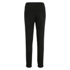 Vue arrière du pantalon de survêtement noir pour femme du BVB, orné du logo du BVB et de l'inscription « Est. 1909 », idéal pour les loisirs et le sport.