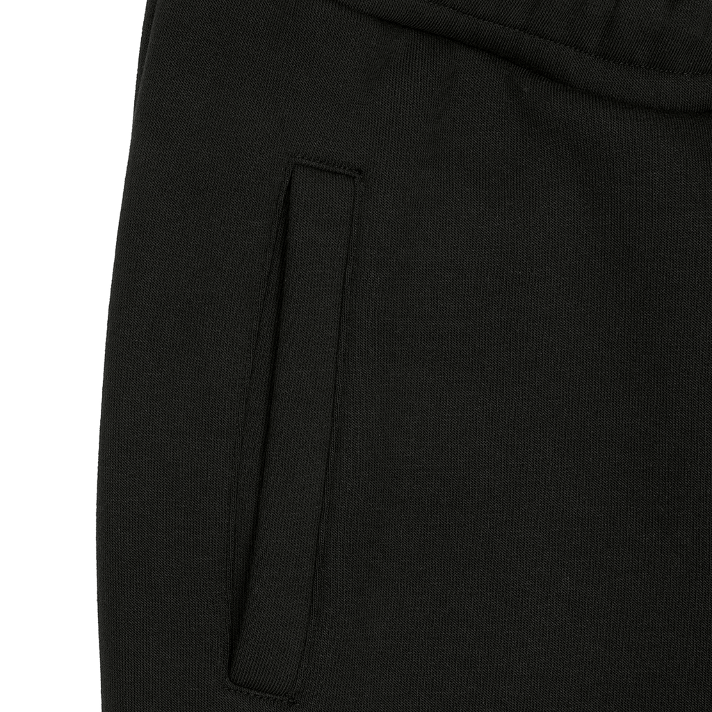 Pantaloni della tuta neri del BVB da donna, dettaglio con tasca a vista, parte della collezione Est. 1909.
