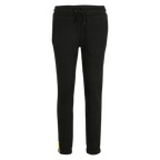 Pantaloni da jogging neri da donna della collezione BVB con logo BVB giallo e la scritta “Est. 1909” sulla gamba.