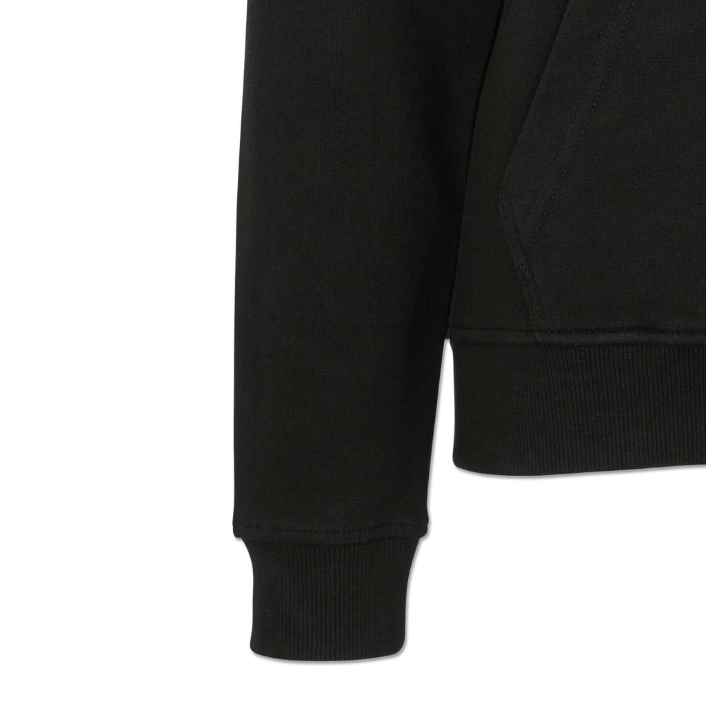 Schwarzer BVB Hoodie 'Leuchte auf', unisex, Kapuzenpullover mit praktischem Design und Seitentasche, ideal für BVB-Fans.