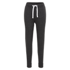 Pantalon de survêtement noir pour femme du BVB, à la coupe confortable et doté de cordons blancs, idéal pour le sport et au quotidien.