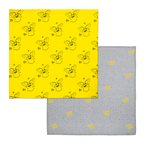 Il set da 2 foulard BVB è composto da un foulard giallo con motivo BVB e da un foulard grigio con la scritta gialla “LOVE BVB”. Perfetti come accessori per neonati e articoli per tifosi.