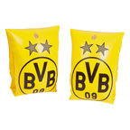 Yellow BVB swim wings with two black stars and the BVB 09 logo, suitable for children ages 1 to 6.