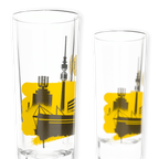 Set da 2 bicchierini da liquore del BVB con lo skyline di Dortmund nei colori nero e giallo. Perfetti per i tifosi e i collezionisti.