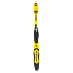 Cepillo de dientes con los colores del club, negro y amarillo, con el logotipo del BVB y la inscripción «Borussia Dortmund», artículo para los seguidores del BVB.