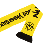 Schwarzgelber Wendeschal EMMA für Kinder mit BVB-Logo, idealer Fanartikel für junge Borussia Dortmund Fans.