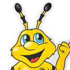 Adesivo da parete BVB EMMA, la mascotte nero-gialla del Borussia Dortmund, adatto alla decorazione delle pareti, ideale per i tifosi e le camerette dei bambini.