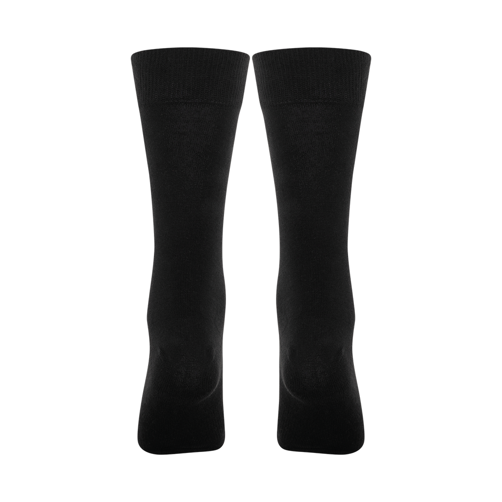 Lote de dos pares de calcetines negros de estilo business del BVB con un diseño sencillo, ideales como complemento para los aficionados.