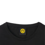 黑色多特蒙德（BVB）T恤，印有黄色俱乐部徽标，是多特蒙德球迷的理想之选。
