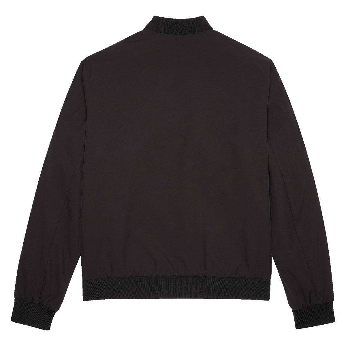 Vue de dos d'une veste de mi-saison noire du BVB au design sobre, idéale pour les supporters et les activités sportives.