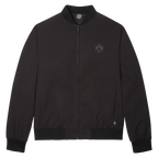 Schwarze Übergangsjacke von Borussia Dortmund mit BVB 09-Logo auf der Brust, perfekt für den täglichen Gebrauch oder für BVB-Fans geeignet.
