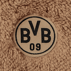 ベージュ色のBVB 09エンブレムをあしらった、赤ちゃんや幼児向けの柔らかなテディジャケット。ボルシア・ドルトムントの小さなファンにぴったりです。