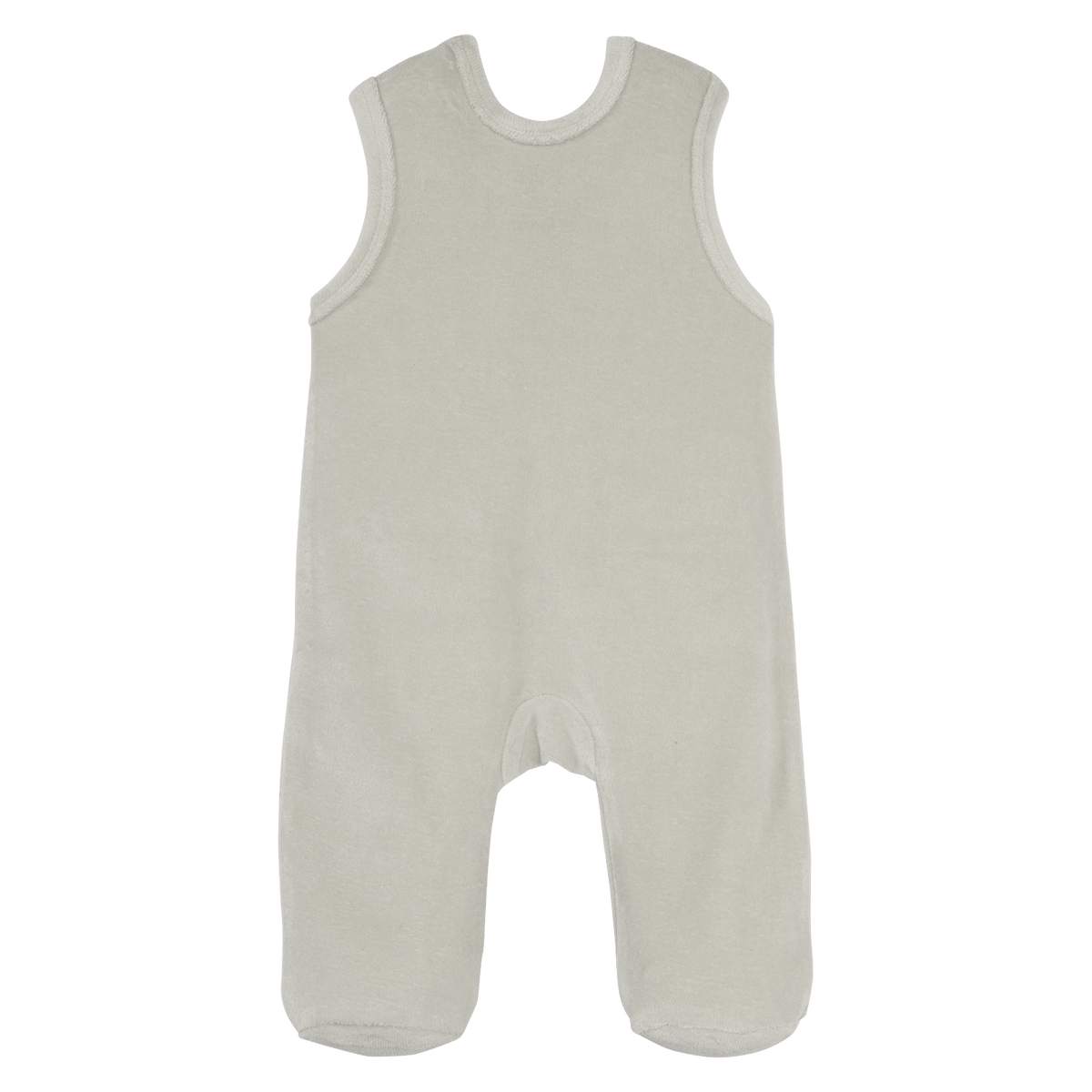 Tutina per neonati del BVB color crema, parte del set Niki a maniche lunghe, con un design sobrio sul davanti.