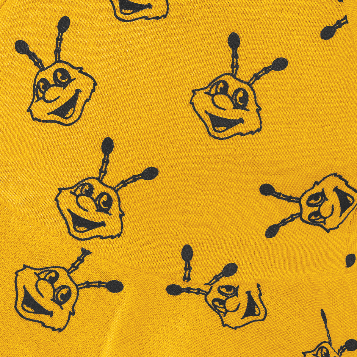 Casquette réversible jaune du BVB pour bébés, ornée d'un motif EMMA noir, en matière douce, idéale pour les petits supporters du Borussia Dortmund.
