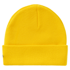Yellow BVB kids' cap from the New Era collection, with a folded brim, perfect for young Borussia Dortmund fans.