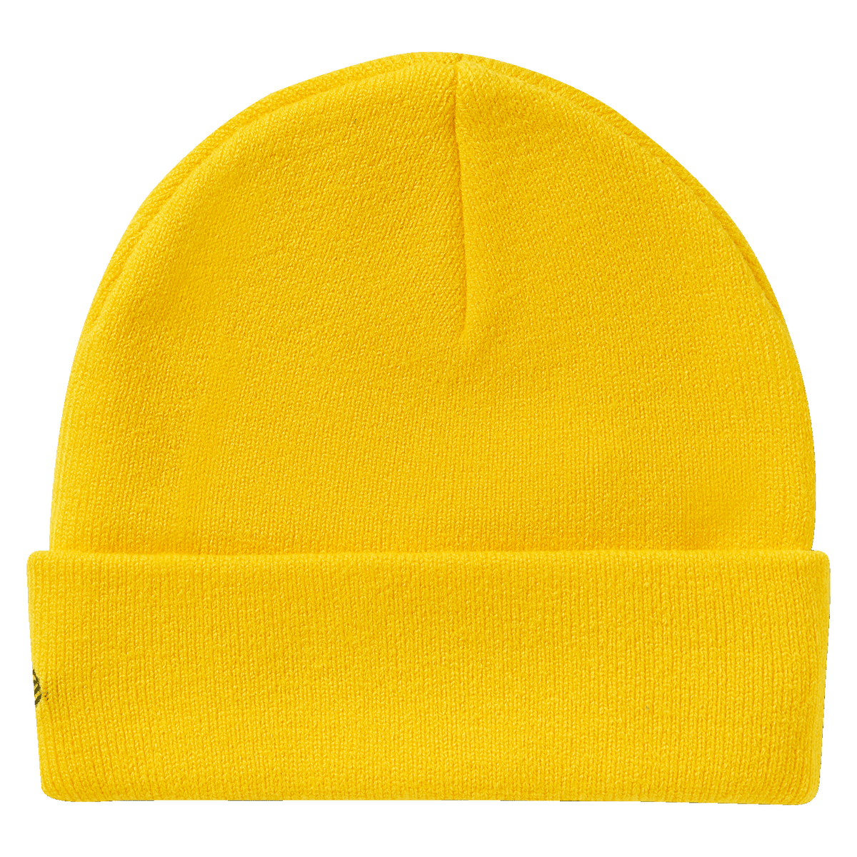 Yellow BVB kids' cap from the New Era collection, with a folded brim, perfect for young Borussia Dortmund fans.
