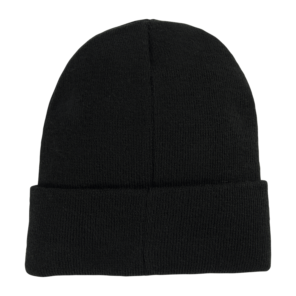 Black beanie for kids with a reflective BVB logo—the perfect accessory for Borussia Dortmund fans.