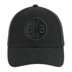 Gorra negra del BVB con un elegante logotipo del BVB bordado y el número 09, ideal para los aficionados del Borussia Dortmund.