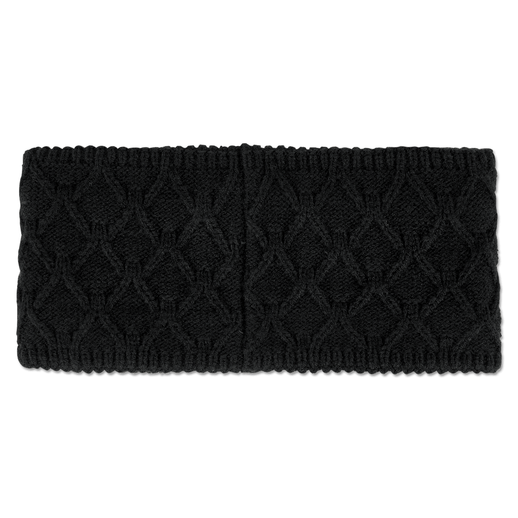 Bandeau noir tricoté aux couleurs du BVB pour femmes, un accessoire élégant et chaud pour les supporters du Borussia Dortmund.