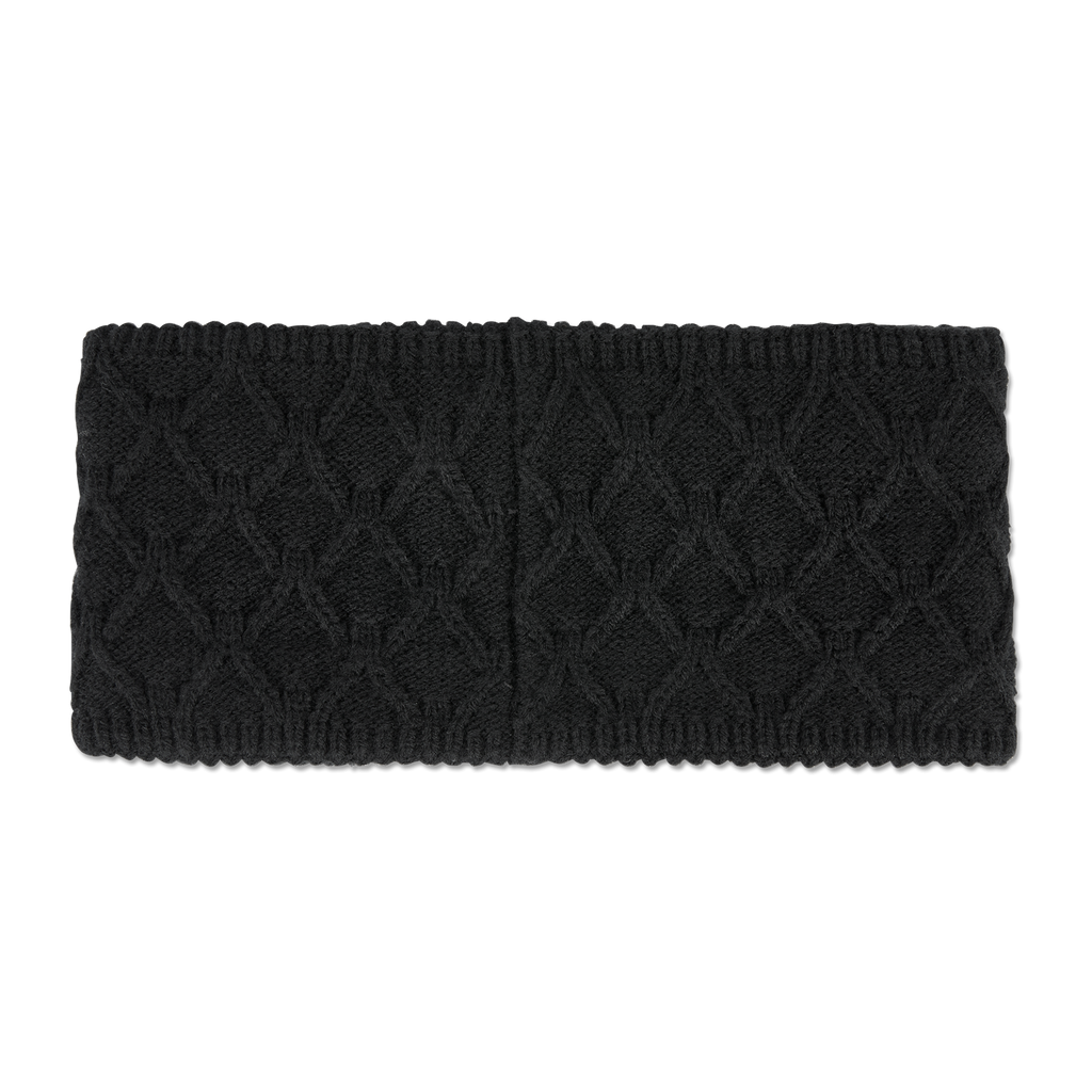 Bandeau noir pour femme, produit officiel du BVB au design tricoté moderne, idéal pour les journées froides.