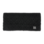 Bandeau noir BVB pour femme, avec motif tricoté et emblème BVB, idéal comme accessoire de supporter élégant.