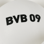 一套6个白色乒乓球，球上印有黑色字样“BVB 09”，是多特蒙德足球俱乐部官方授权的球迷商品。