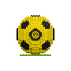 Black-and-yellow BVB soccer model kit with the BVB logo, perfect as a fan item or collector's item for Borussia Dortmund fans.