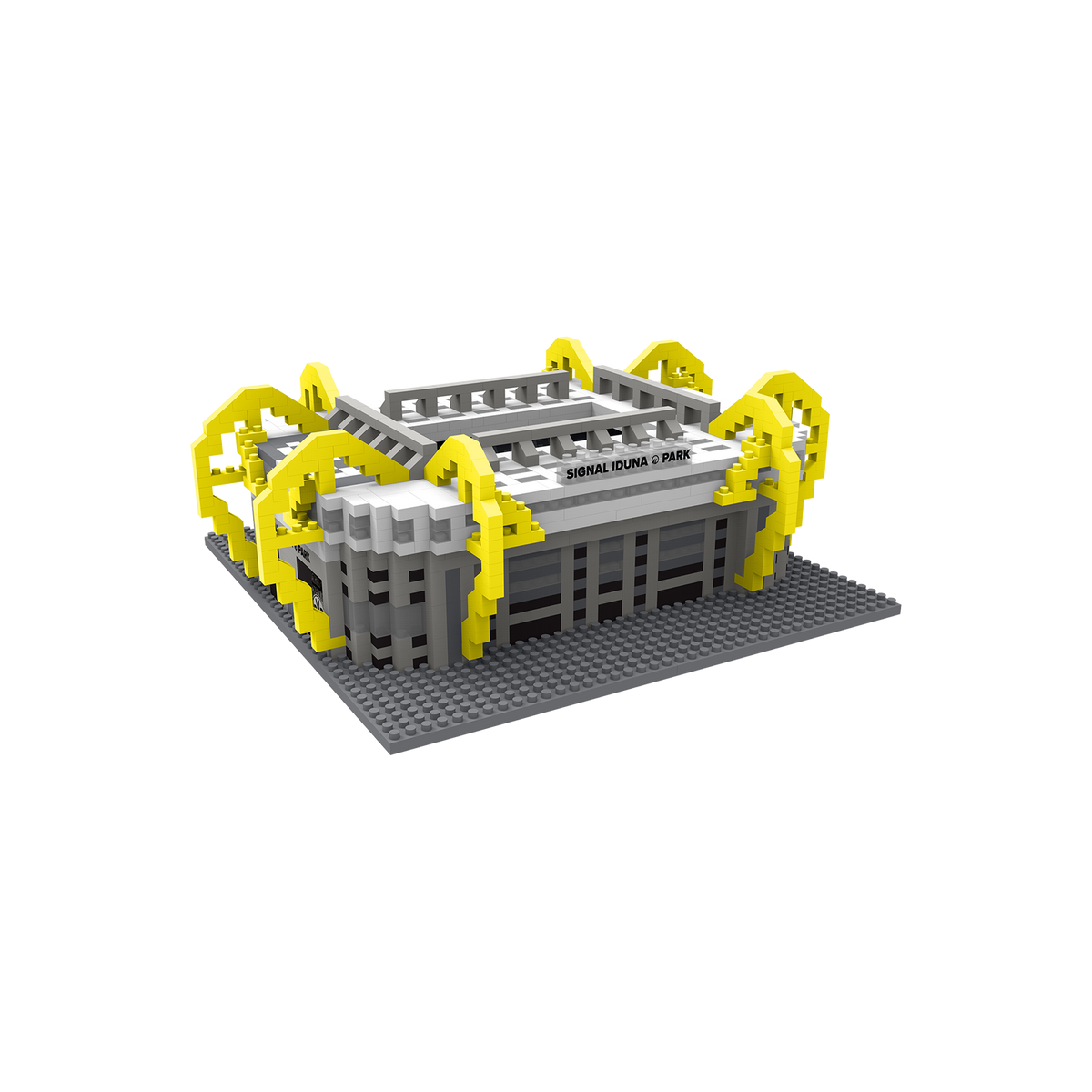 Maquette miniature du SIGNAL IDUNA PARK, le célèbre stade du Borussia Dortmund, dans un design « noir et jaune » à monter soi-même.