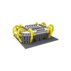Maquette miniature du SIGNAL IDUNA PARK, le célèbre stade du Borussia Dortmund, dans un design « noir et jaune » à monter soi-même.